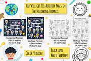 Space Activity Pages Collection, an Animal Illustration by Gulnara Sabirova (Thumbnail 3 of 51)