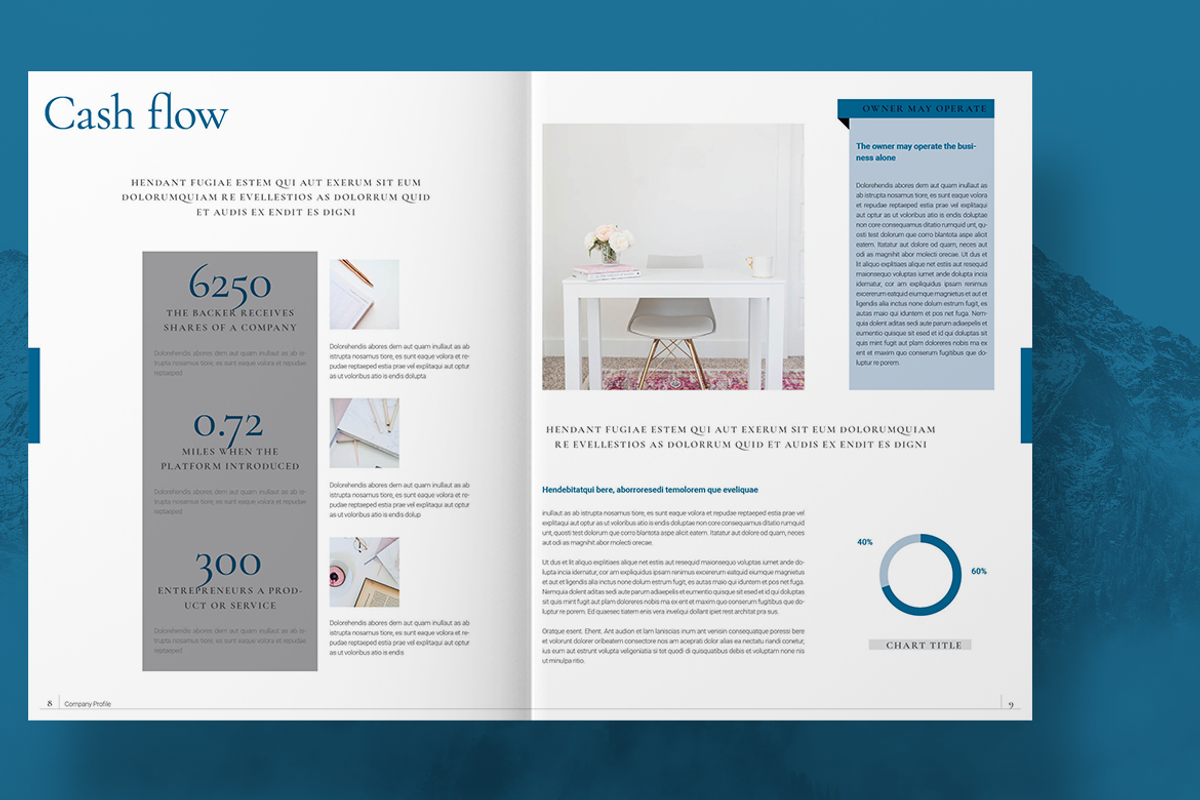 Blue Business Brochure, a Brochure Template by Boris Cupac (Photo 5 of 7)