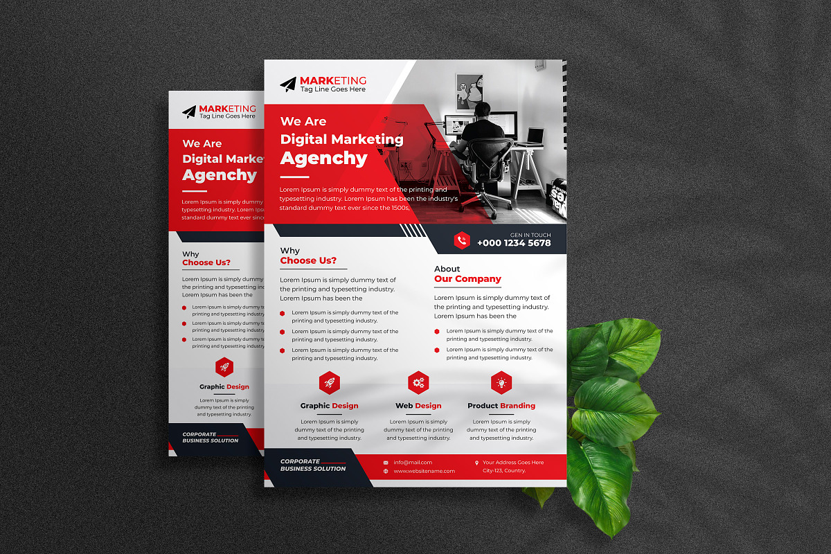 Corporate Theme Business Flyer, a Flyer Template by Graphiexperto (Photo 2 of 6)
