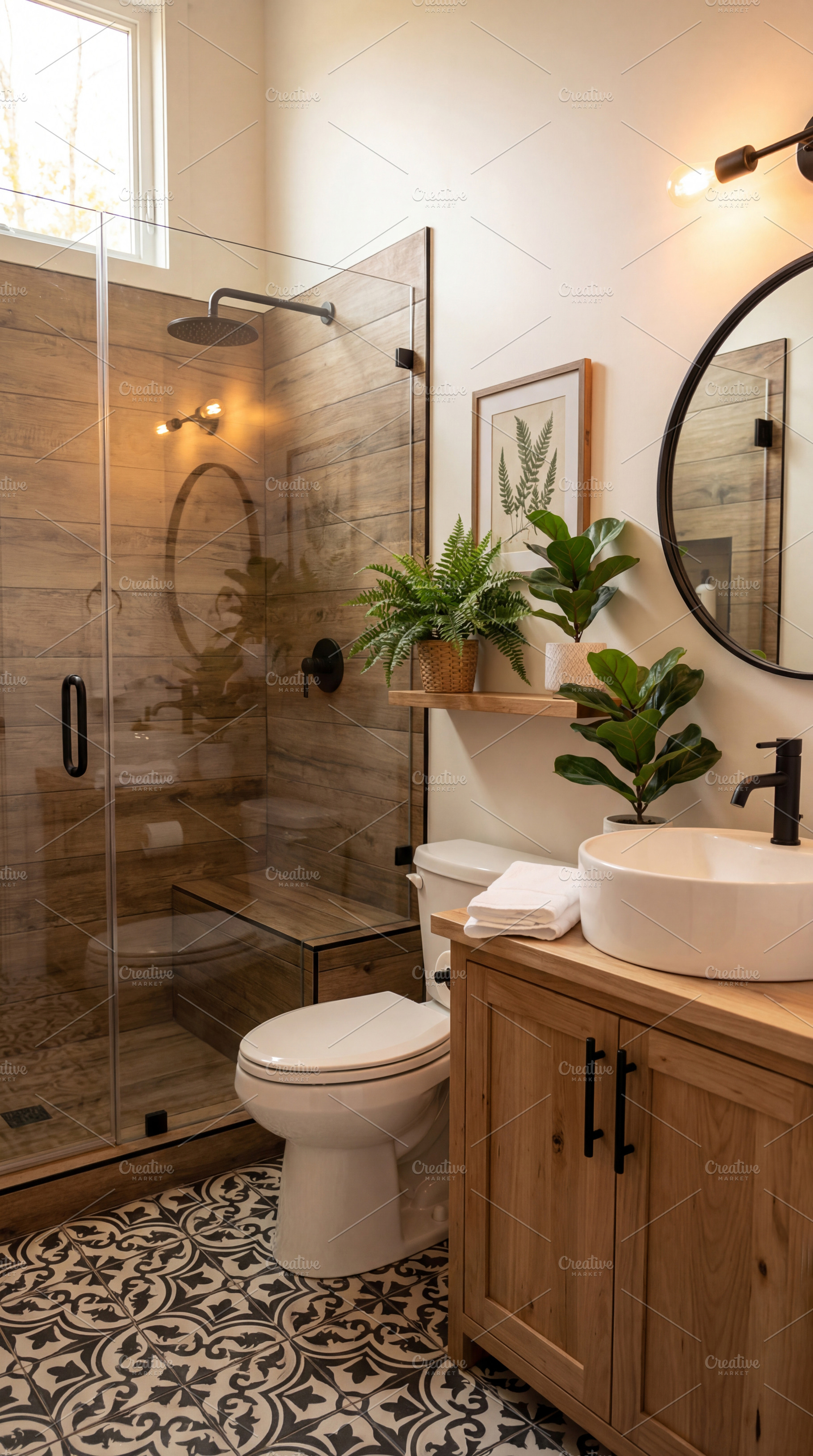 Stylish Modern Bathroom Interior, an Architecture Photo by Virgo Studio