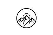 Mountain Sunrise Circle Bundle, an Illustration by Designs_River (Thumbnail 9 of 31)
