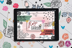 Rose Garden Stamps Procreate