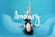 Amaury handwritten font, a Script Font by Wewhitelist (Thumbnail 1 of 9)