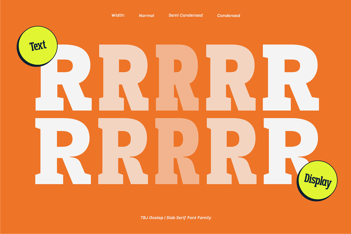 TBJ Goslap Slab Font Family, a Slab Serif Font by Taboja Studio (Photo 9 of 21)