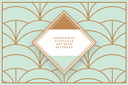 Fish Scale Art Deco Patterns, a Pattern Graphic by Firowerk (Thumbnail 2 of 11)