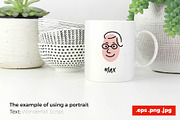 Doodle Portraits Icon Set, an Outline Icon by Sopelkin (Thumbnail 5 of 5)