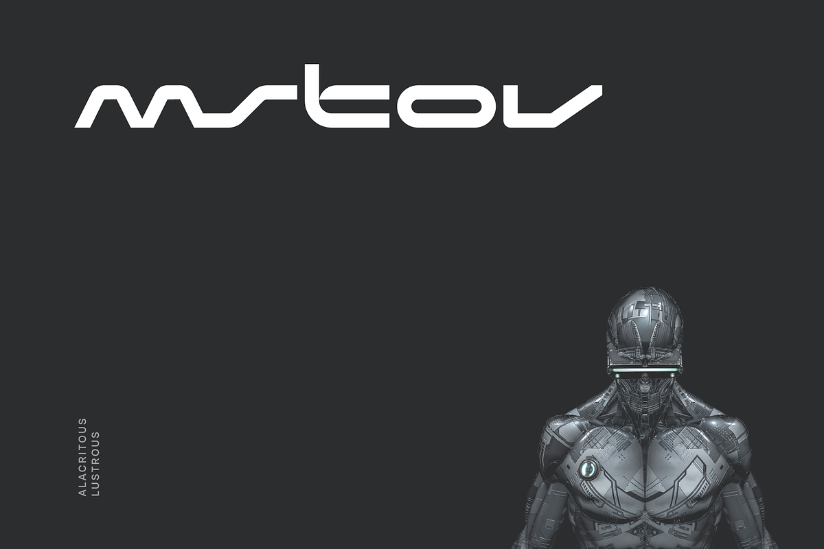 Mstov Futuristic Tech Font, a Font by baqoos (Photo 1 of 10)