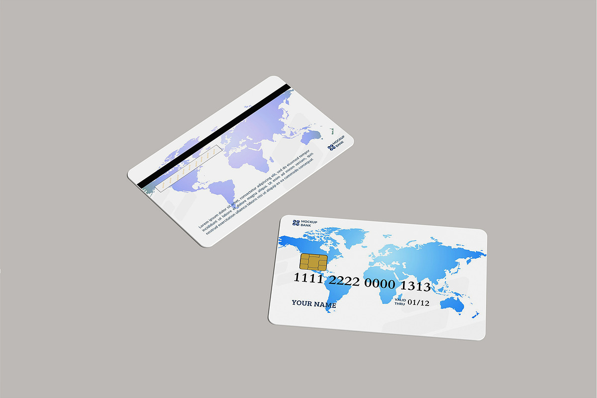 Credit Cards Mockup, a Card Template by rizalamora (Photo 7 of 11)