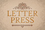 Letter Press Text & Logo Effect, a Mockup by Andrew Skoch Design (Thumbnail 3 of 7)