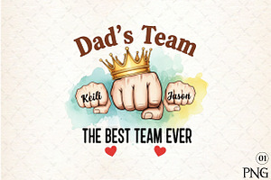 Personalized Dad Sublimation, an Illustration by DreamArtGraphic