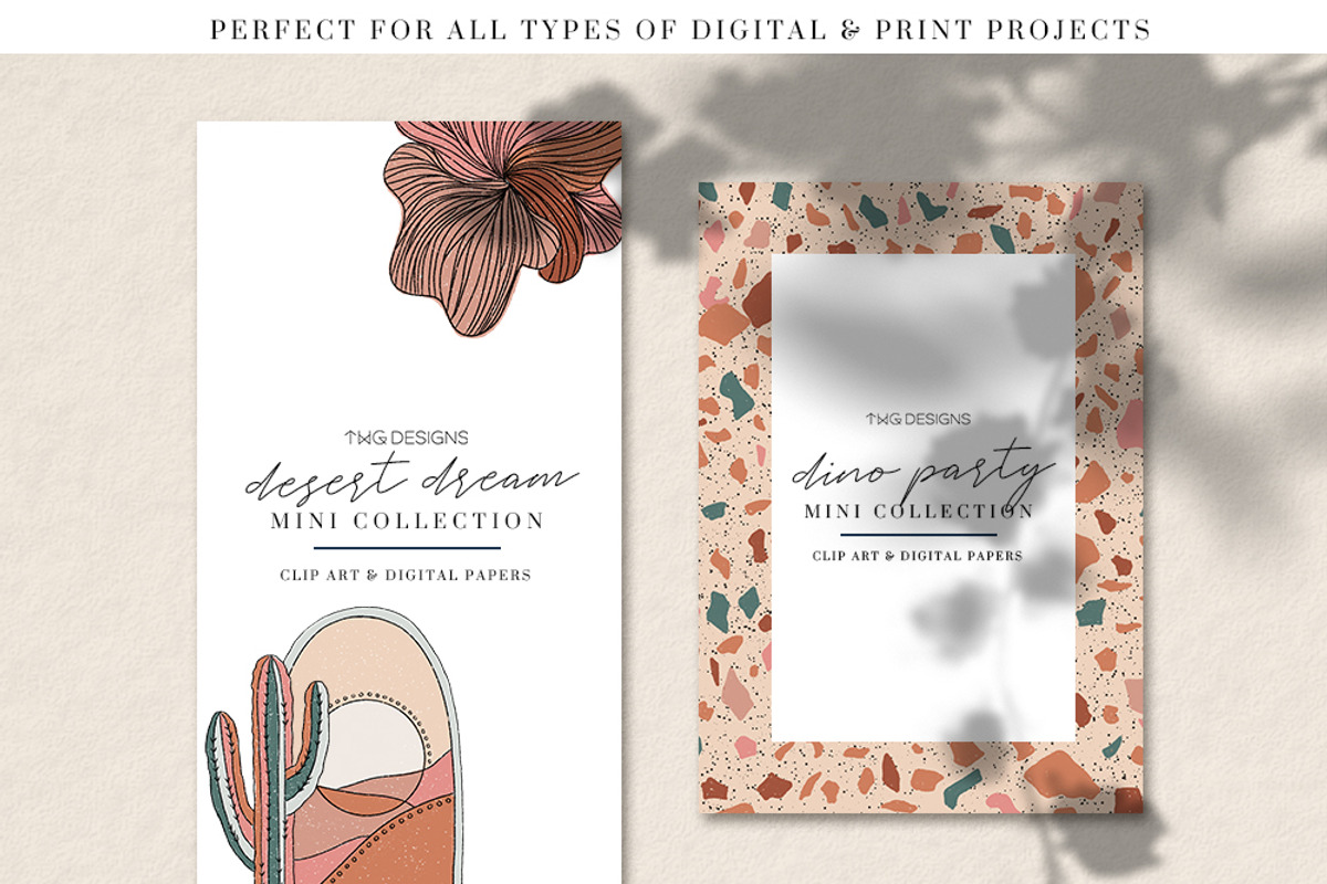 Abstract Desert Clip Art & Papers, an Illustration by TWG Designs (Photo 2 of 3)