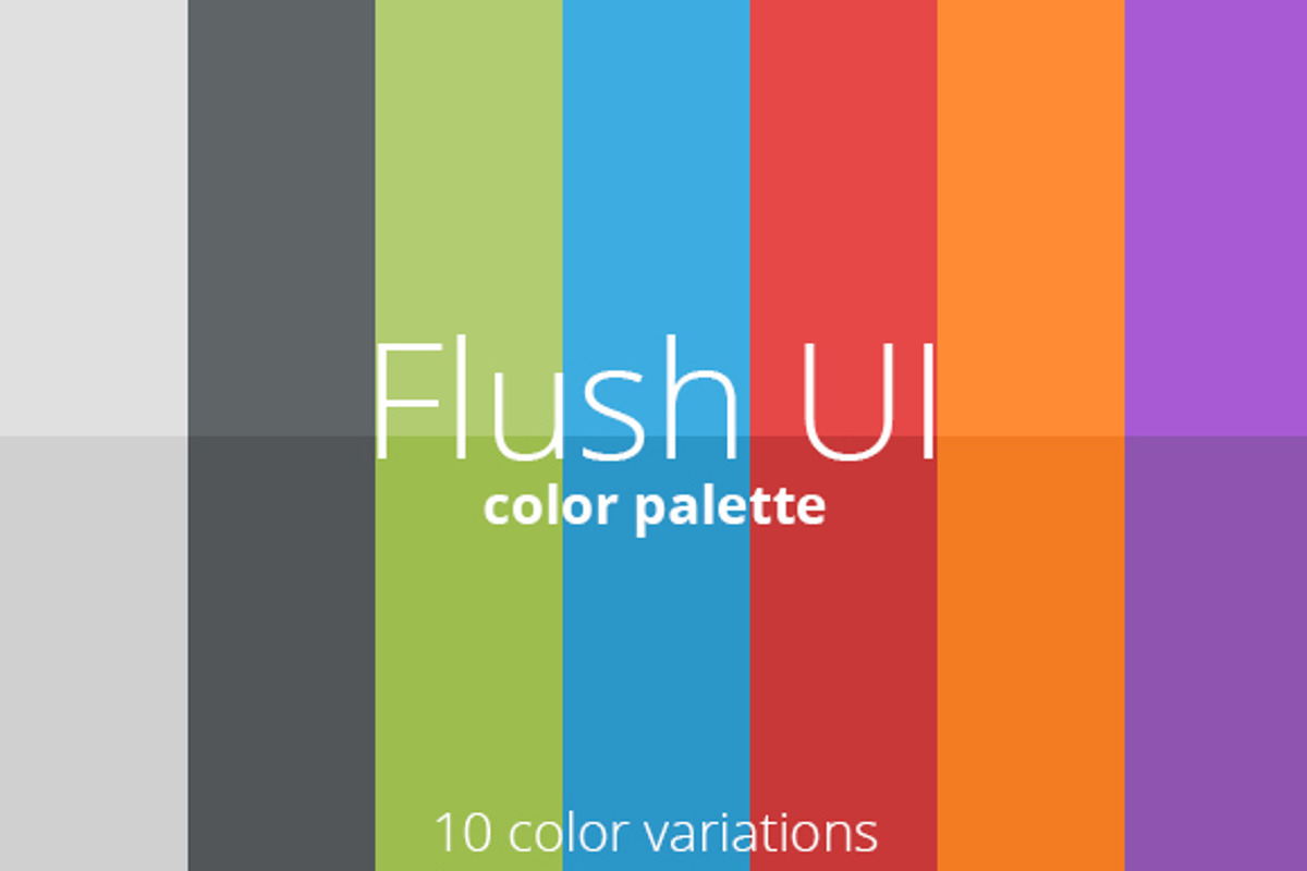 Flush UI - flat user interface, a Templates & Theme by Picseel (Photo 2 of 5)