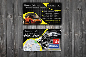 Auto Dealer Business  Card Design, a Business Card Template by GreensDesigner