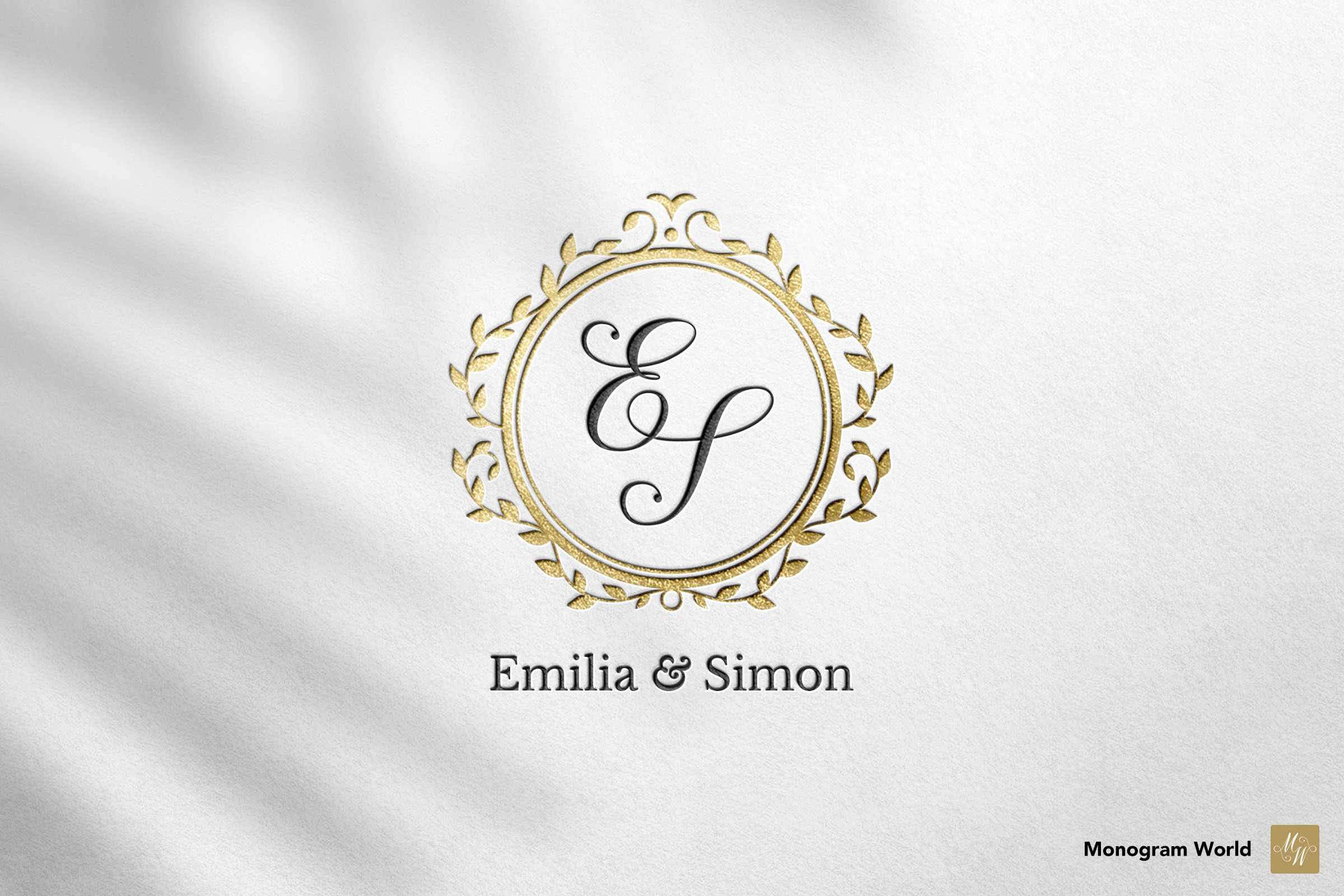 Wedding Monogram ES, a Branding & Logo Template by Monogram World