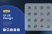 UI UX Design Icon, an Outline Icon by Nathaya Studio (Thumbnail 1 of 2)