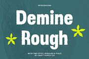 Demine Rough, a Sans Serif Font by Craft Supply Co. (Thumbnail 1 of 8)