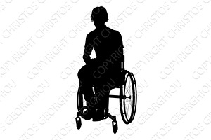 Silhouette of Man Sitting in, a Person Illustration by Christos Georghiou