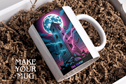 Neon Moon Tarot Cards Deck, an Object Illustration by Mugio (Thumbnail 4 of 6)