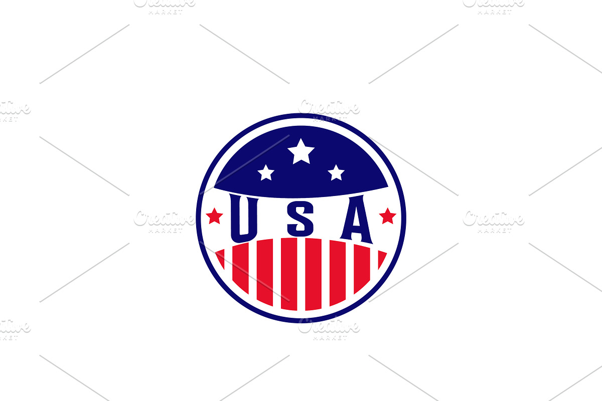 American Patriot Emblem, a Branding & Logo Template by AlvinStd