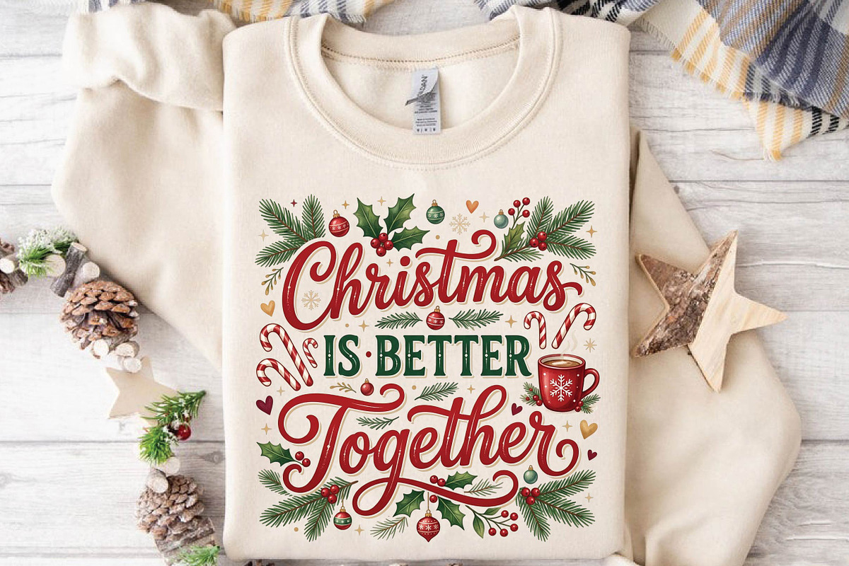 Christmas Is Better Together PNG, a Seasonal Illustration by DreamPrint404 (Photo 6 of 6)