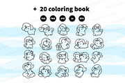 Cute Kawaii Unicorn Characters, an Animal Illustration by Palau (Thumbnail 11 of 12)
