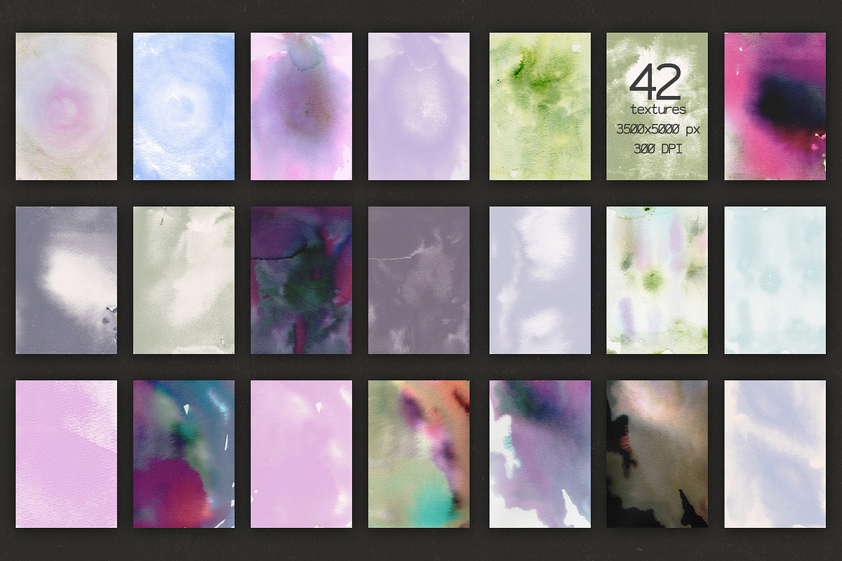 Ethereal Washes - Ink Paper Textures, a Texture Graphic by lerinartstudio (Photo 9 of 11)