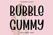 Bubble Gummy, a Sans Serif Font by InermediaSTUDIO (Thumbnail 1 of 8)