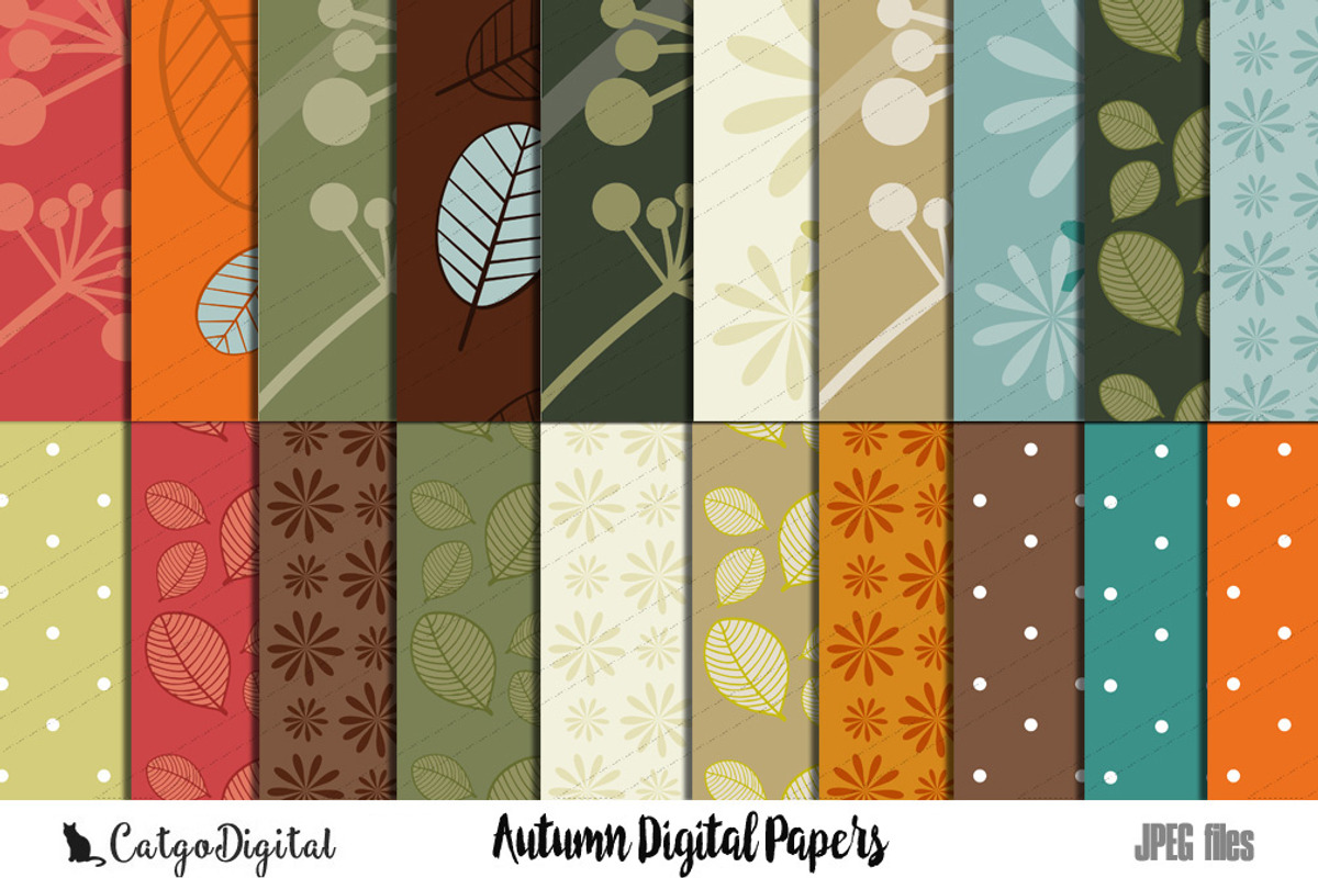 Printable Digital Papers Bundle, a Texture Graphic by CatgoDigital (Photo 3 of 22)