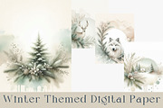 Winter Junk Journal Pages Bundle., a Seasonal Illustration by GalaDesign03 (Thumbnail 4 of 11)