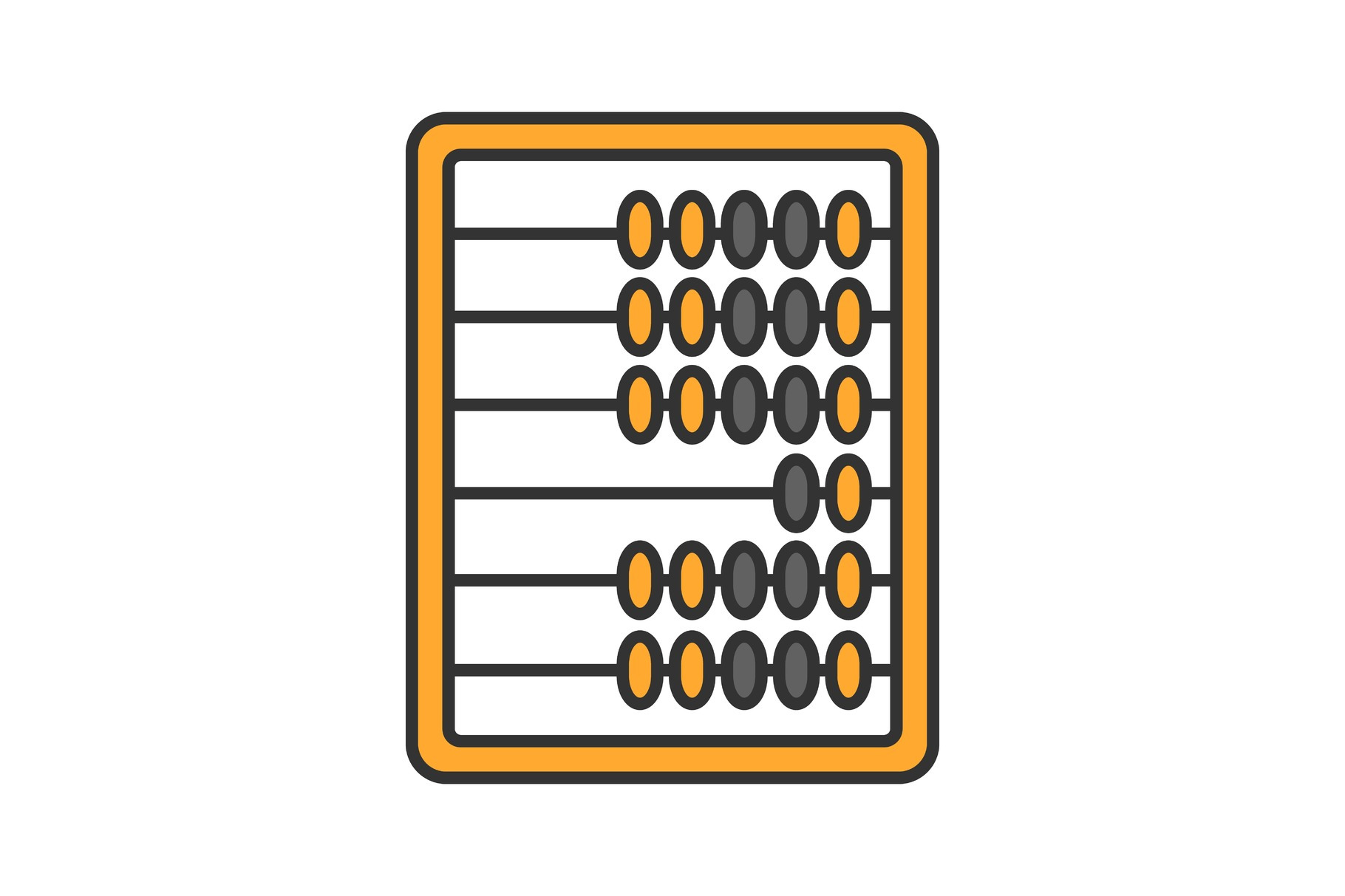 Abacus color icon, an Icon by IMG Visuals