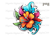 Watercolor Lily Logo Art Clipart, an Object Graphic by Negarin Digital Art (Thumbnail 2 of 11)