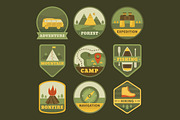 18 Camping logos templates, a Branding & Logo Template by Dasha Efremova (Thumbnail 3 of 3)