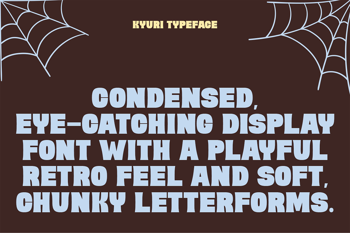 Kyuri - Bold Display Font, a Sans Serif Font by Pekotype (Photo 2 of 15)