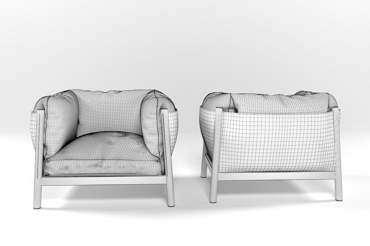 Yak armchairs set, a Furniture 3D Model by inDahouze (Photo 9 of 10)