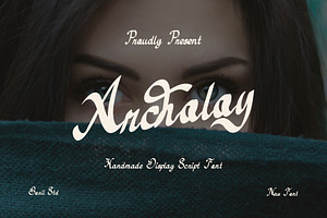 Archoloy - Script Font, a Script Font by Boril Std