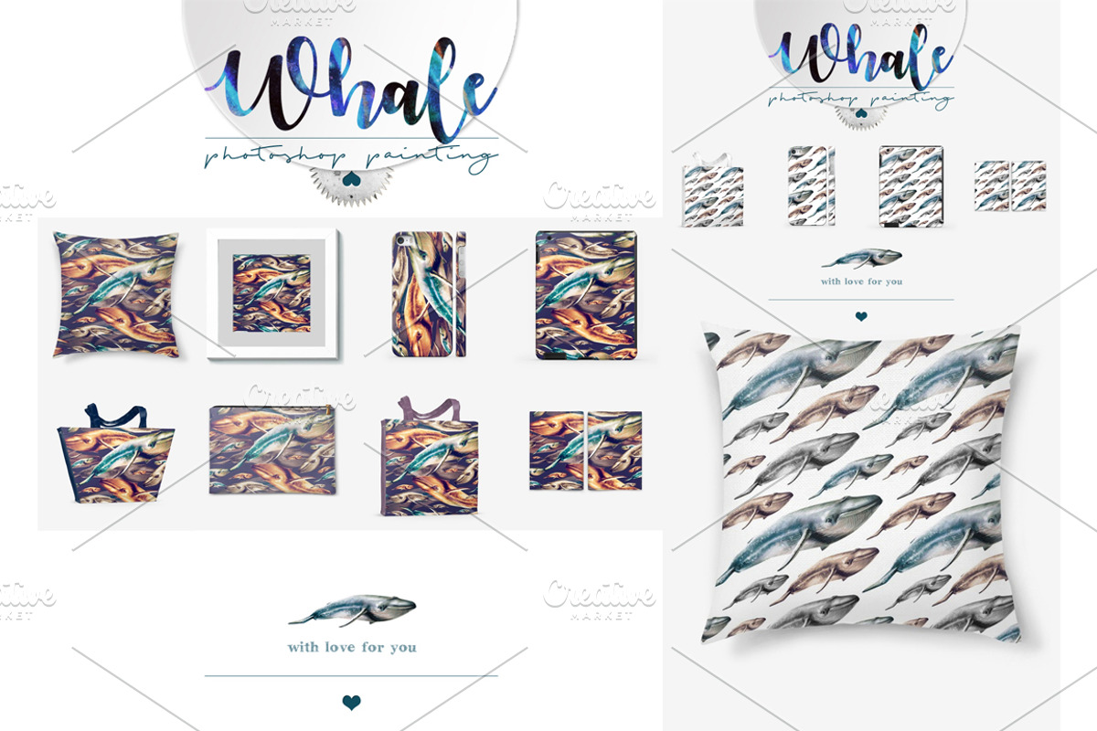 Whale, animals wildlife, an Animal Illustration by Allween (Photo 5 of 6)