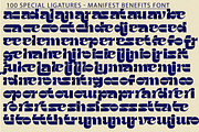 Manifest Benefits Font, a Sans Serif Font by 177Studio (Thumbnail 7 of 8)