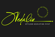 Nedalin | Signature Font, a Script Font by Lemonthe (Thumbnail 1 of 9)
