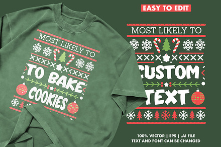 Personalized christmas vector eps