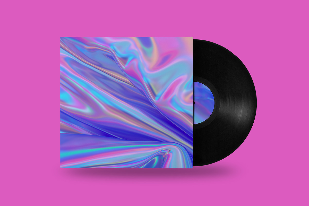 Iridescent Abstract Backgrounds, a Wallpaper Graphic by BIBIART (Photo 5 of 9)