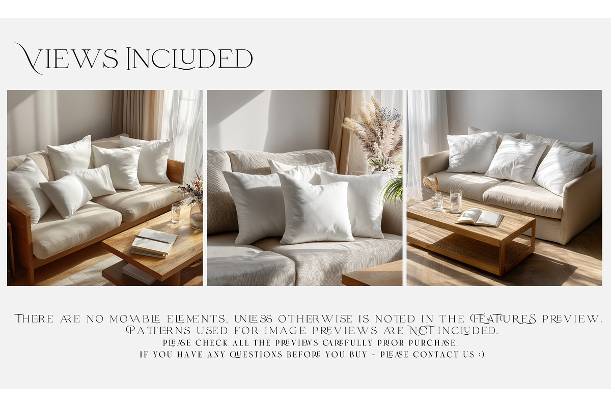 Throw Pillows with Smart Objects, a Product Mockup by mock-ups (Photo 2 of 16)