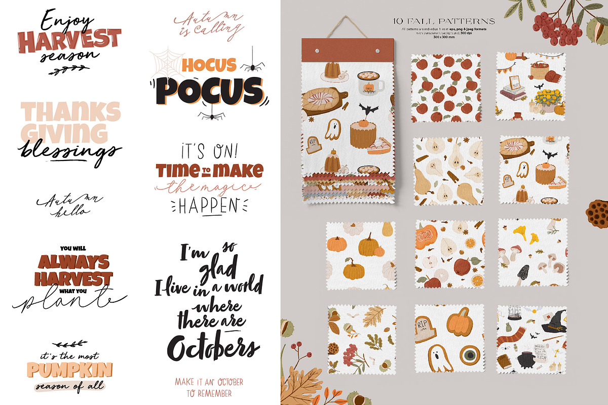 Botany & Halloween mystery BUNDLE, a Decorative Illustration by Ruslana Lubenets (Photo 13 of 47)