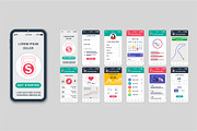 Mobile App UI Kit Template, a Templates & Theme by alexdndz (Thumbnail 12 of 21)