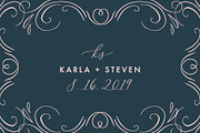 Delicate Elegant Script & Ornaments, a Script Font by Mila Garret (Thumbnail 3 of 11)
