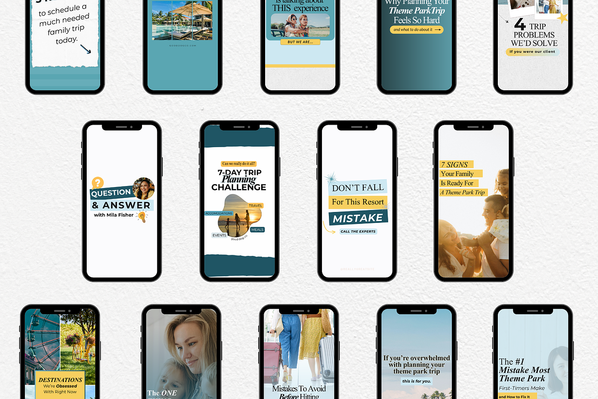 Travel Agent Social Media Templates, a Social Media Template by gooddogcreativeco (Photo 6 of 9)