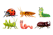 Cute Insect Cartoon Illustration Set, an Animal Illustration by YG Studio (Thumbnail 3 of 4)