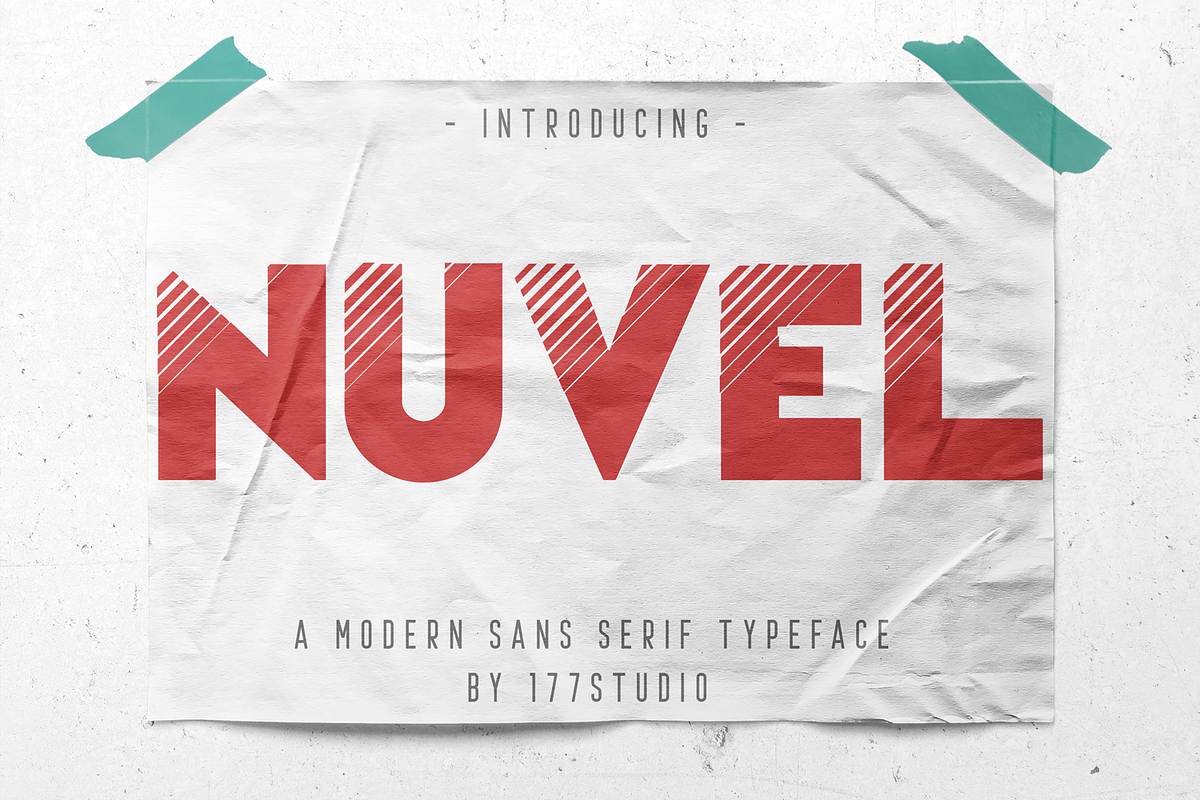 Nuvel - Modern Sans Serif Font, a Sans Serif Font by 177Studio (Photo 1 of 5)