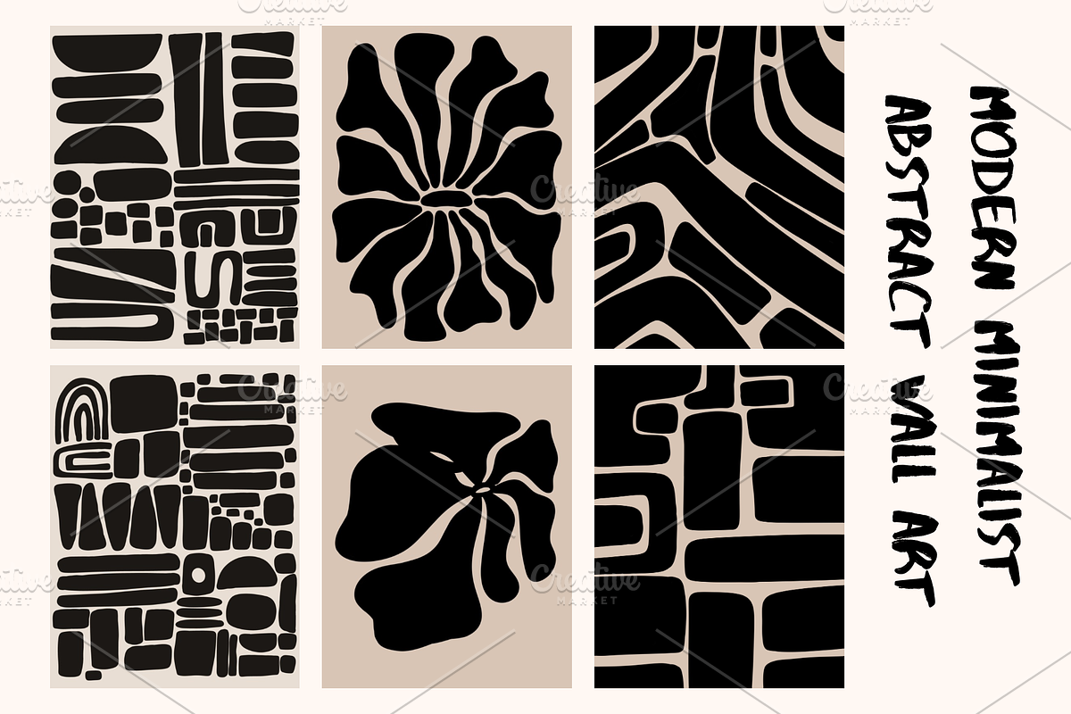 Modern Minimalsit Abstract Wall Art, a Decorative Illustration by Doodledreamin (Photo 1 of 11)