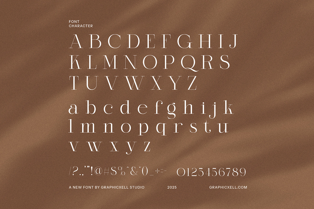 Jaguer Stylish Serif Font, a Serif Font by Graphicxell (Photo 7 of 8)