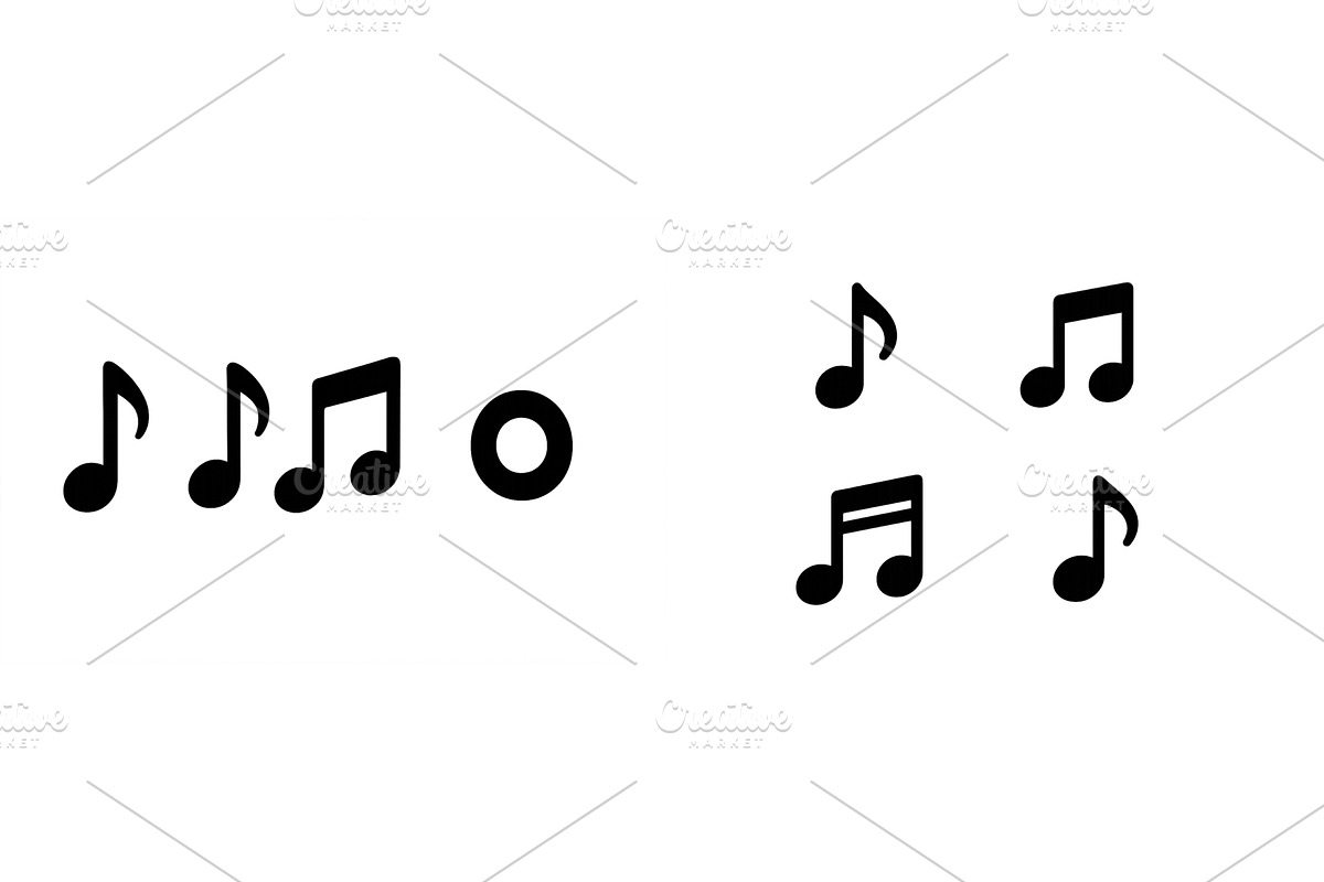 Musical notes arranged in creative, an Illustration by ZinetroN